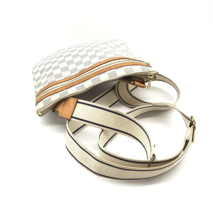 Louis Vuitton Preloved Damier Azur Pochette Bosphore Crossbody Bag - Timeless Elegance with Character