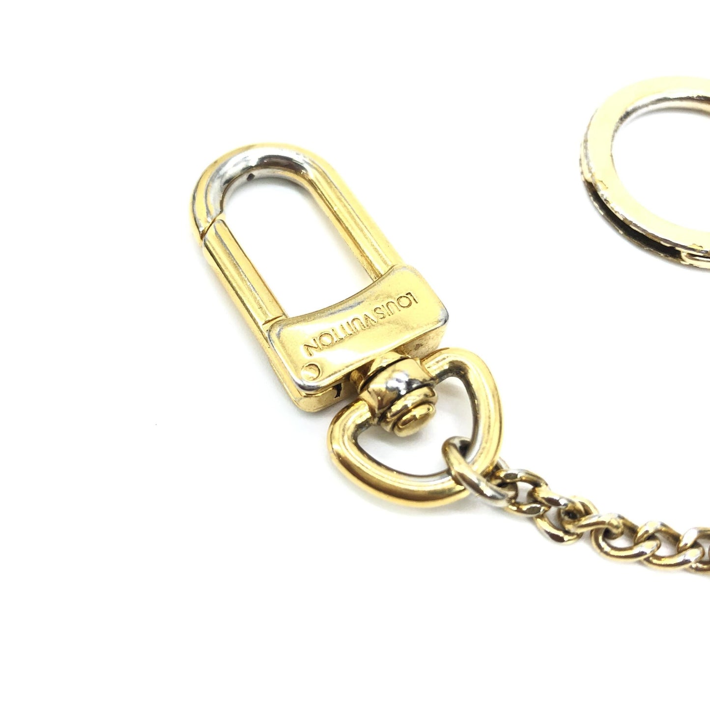 Louis Vuitton Preloved Gold Metal Bag Extender Keychain - Exquisite Chaine Ancre Key Charm