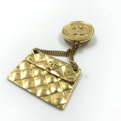 Chanel Preloved Gold Plated Bag Motif Brooch – Timeless Elegance with Vintage Charm