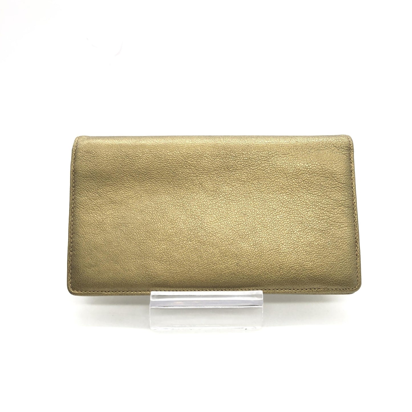 Chanel Preloved Gold Tone Caviar Leather Bifold Wallet - Timeless Elegance with Original Box