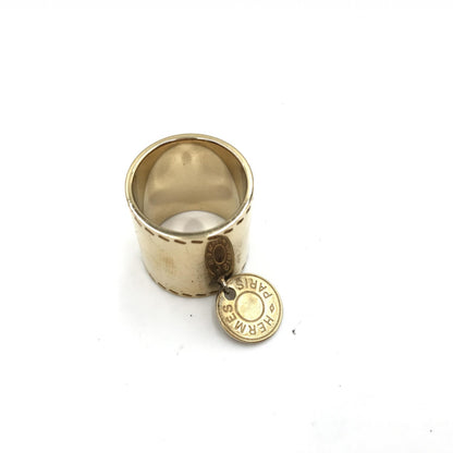Hermès Preloved Gold Tone Scarf Ring Accessory – Timeless Elegance with Character