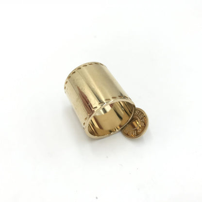 Hermès Preloved Gold Tone Scarf Ring Accessory – Timeless Elegance with Character