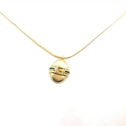 Givenchy Preloved Pendant Necklace - A Timeless Elegance in Gold Finish with Minor Character Marks