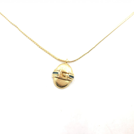 Givenchy Preloved Pendant Necklace - A Timeless Elegance in Gold Finish with Minor Character Marks