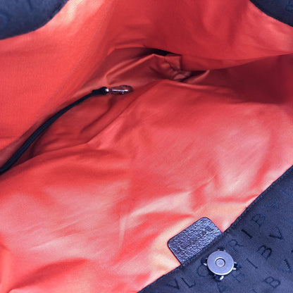 Bulgari Preloved Logo Canvas Tote Bag with Pockets – Timeless Elegance in Brown