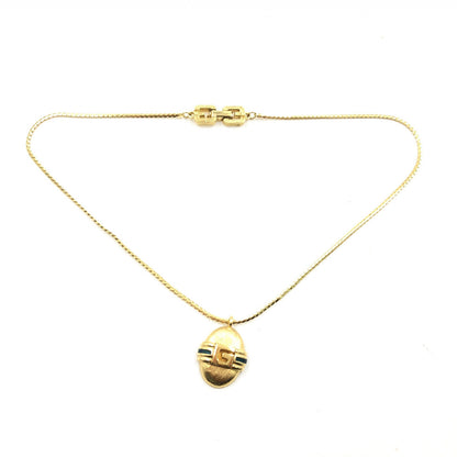 Givenchy Preloved Pendant Necklace - A Timeless Elegance in Gold Finish with Minor Character Marks