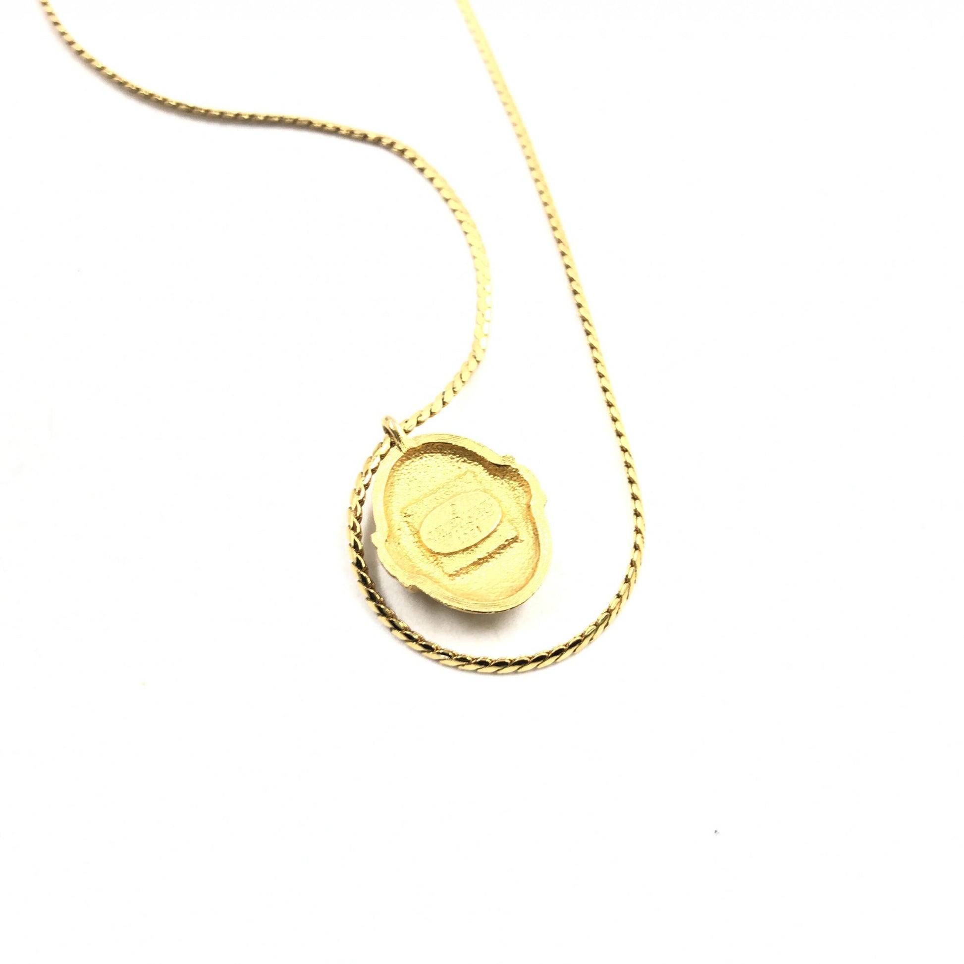 Givenchy Preloved Pendant Necklace - A Timeless Elegance in Gold Finish with Minor Character Marks