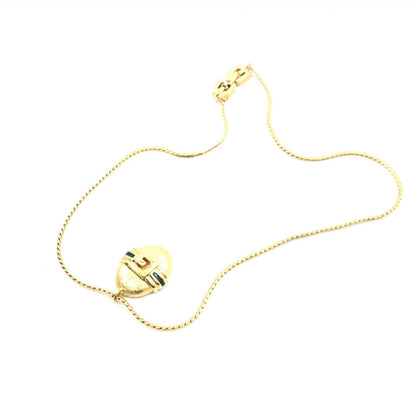 Givenchy Preloved Pendant Necklace - A Timeless Elegance in Gold Finish with Minor Character Marks