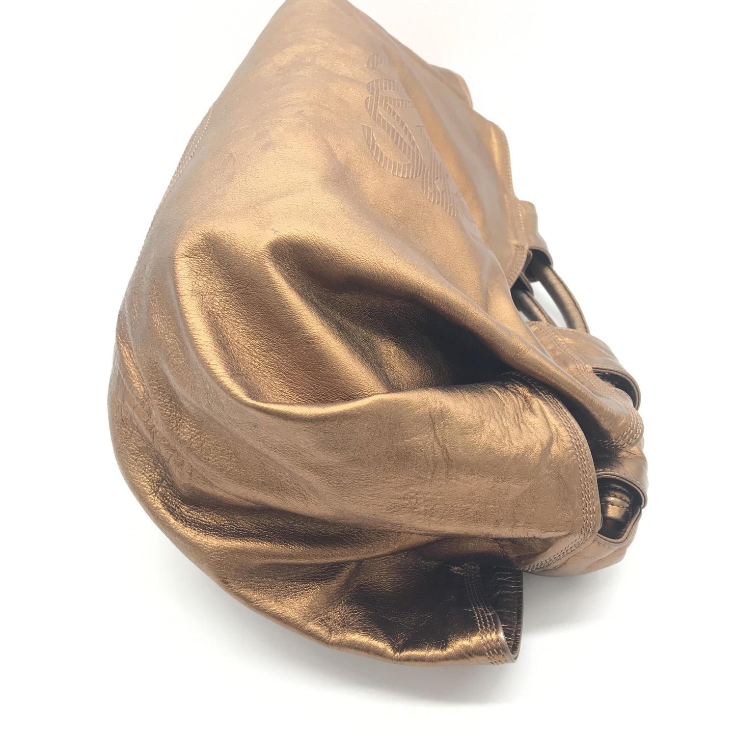 Loewe Preloved Metallic Bronze Nappa Aire Beige Shoulder Bag - A Timeless Elegance