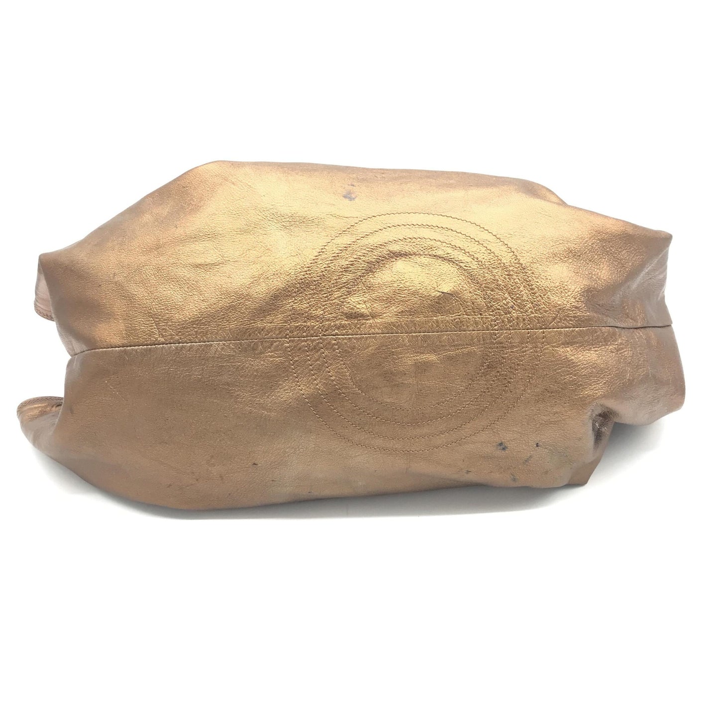 Loewe Preloved Metallic Bronze Nappa Aire Beige Shoulder Bag - A Timeless Elegance