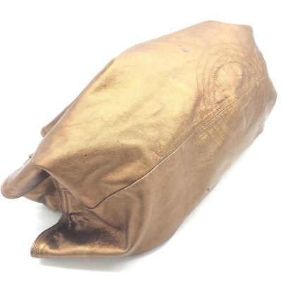 Loewe Preloved Metallic Bronze Nappa Aire Beige Shoulder Bag - A Timeless Elegance