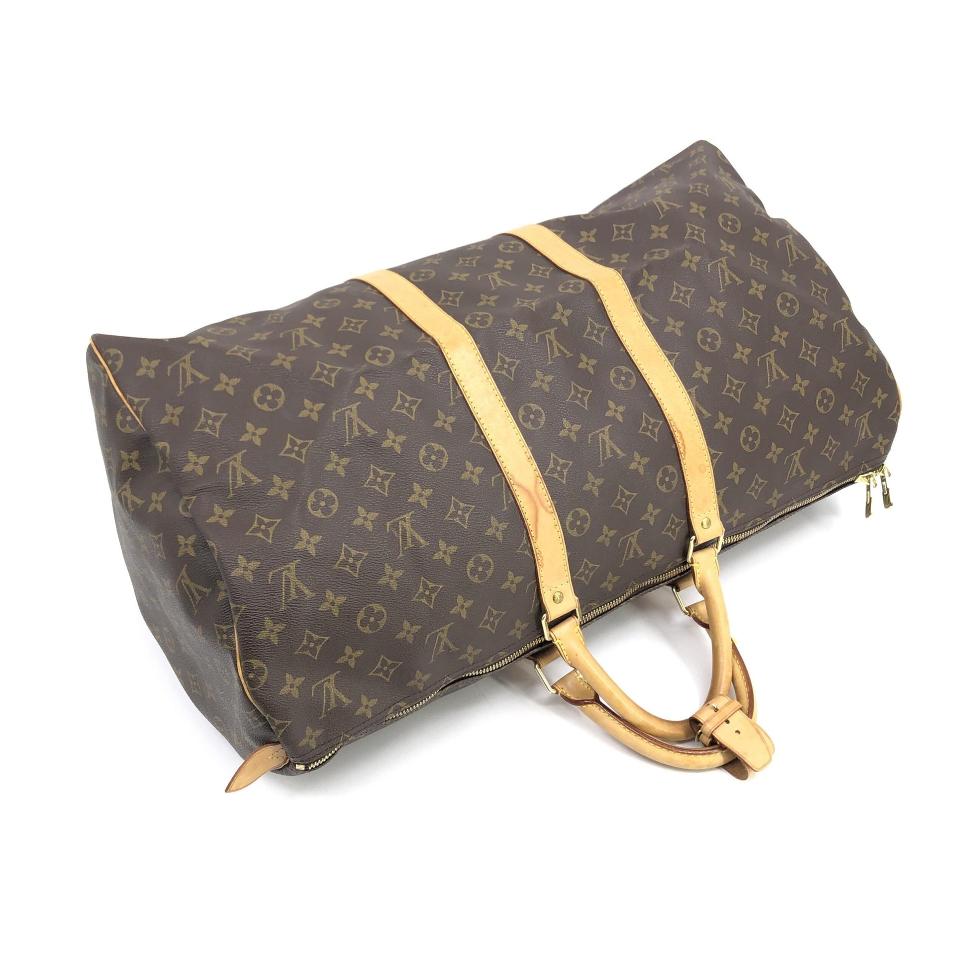 Louis Vuitton Monogram Keepall 55 Handbag - Preloved Elegance with Timeless Charm