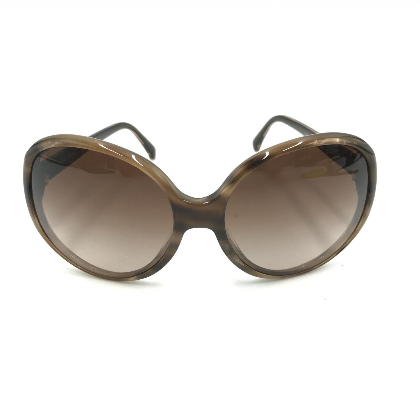 Chanel Preloved Oversized Gradient Brown Sunglasses - Timeless Elegance in Excellent Condition