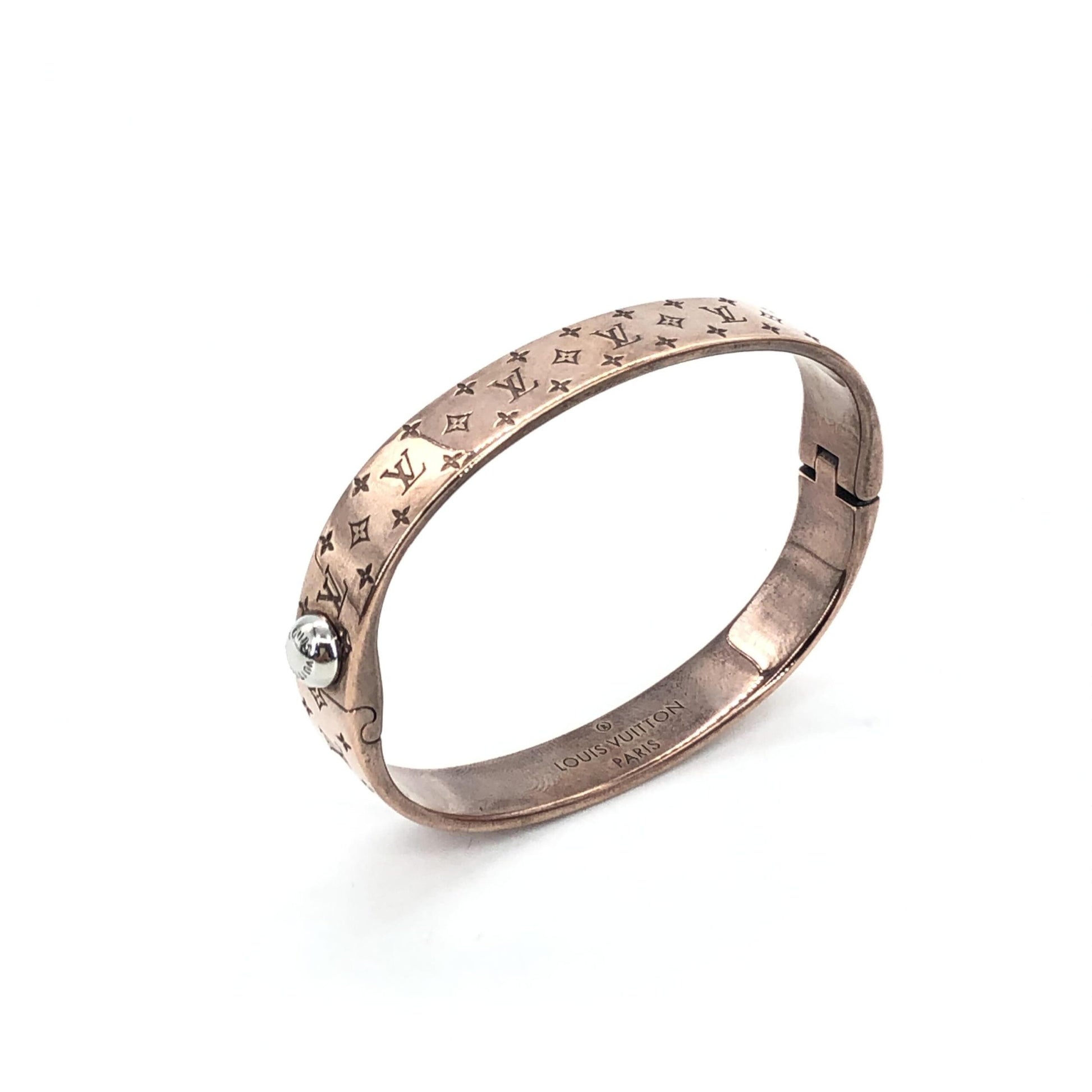 Louis Vuitton Nanogram Cuff Bangle - Preloved B+ Grading with Box