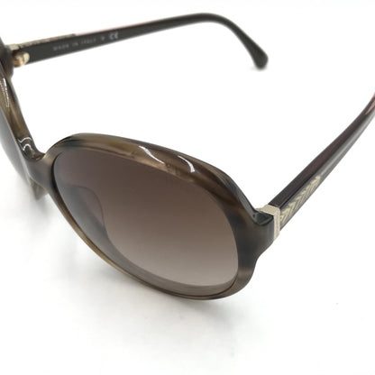 Chanel Preloved Oversized Gradient Brown Sunglasses - Timeless Elegance in Excellent Condition