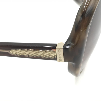 Chanel Preloved Oversized Gradient Brown Sunglasses - Timeless Elegance in Excellent Condition