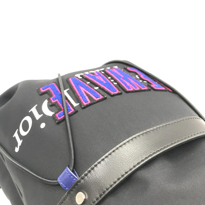 Christian Dior Preloved Newave Drawstring Nylon Backpack in Pristine Black Luxury