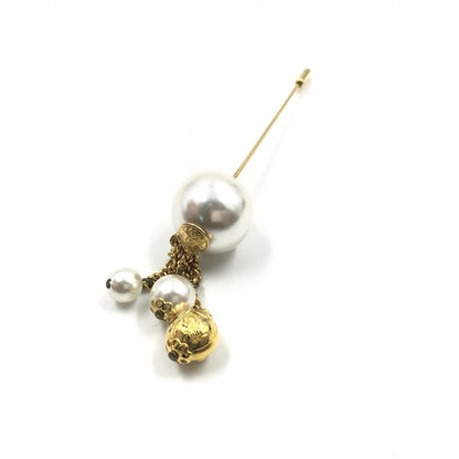 Salvatore Ferragamo Preloved Pearl Style Pin Brooch in Very Good Condition with Original Box