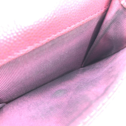 Chanel Preloved Pink Leather Quilted Flap Wallet – A Timeless Luxury Statement Piece