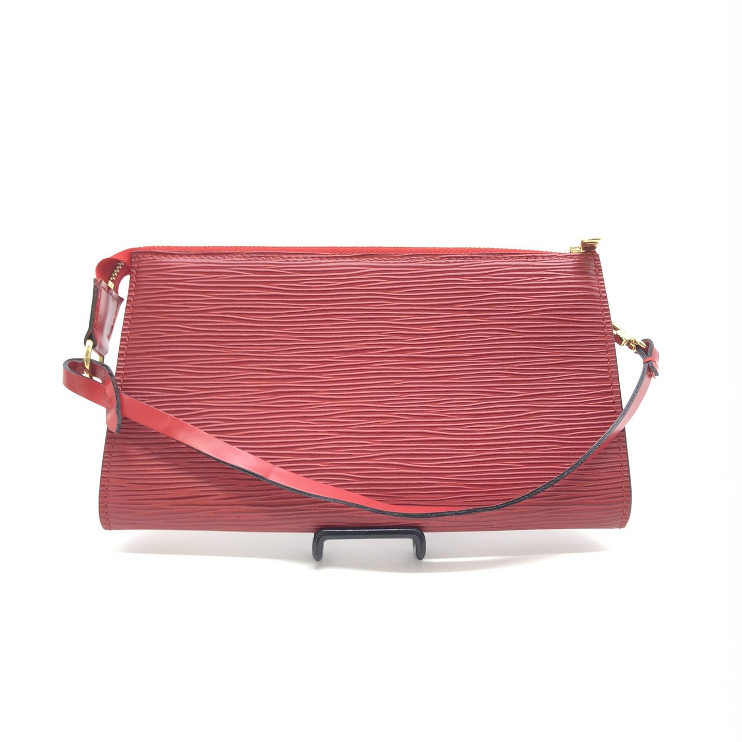 Louis Vuitton Preloved Red Epi Leather Pochette Accessory Bag - Timeless Luxury with Vintage Charm