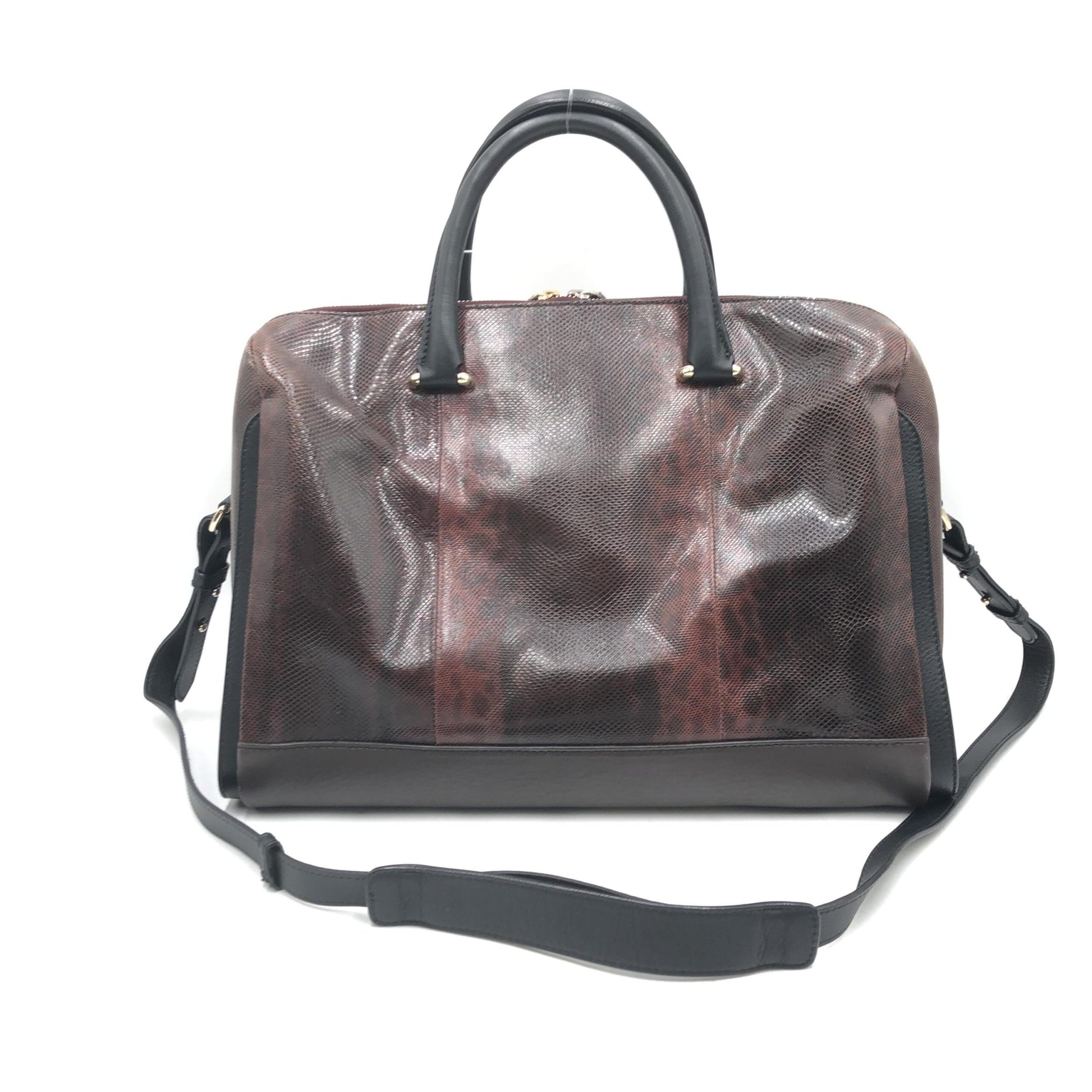Bally Preloved Python Pattern 2WAY Boston Bag - A Luxurious Statement Piece