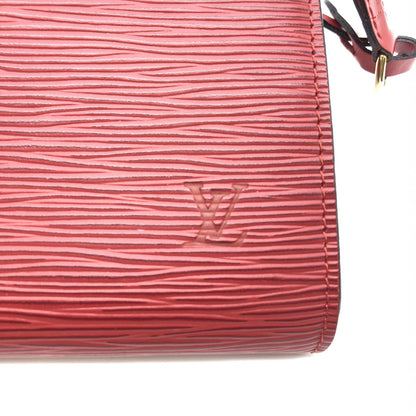 Louis Vuitton Preloved Red Epi Leather Pochette Accessory Bag - Timeless Luxury with Vintage Charm
