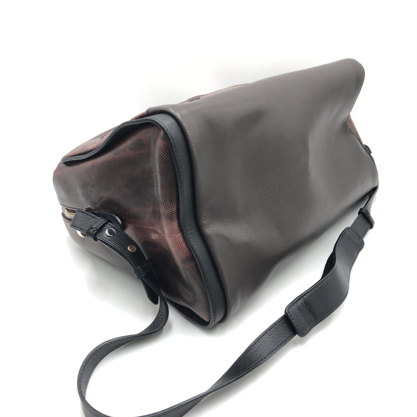 Bally Preloved Python Pattern 2WAY Boston Bag - A Luxurious Statement Piece