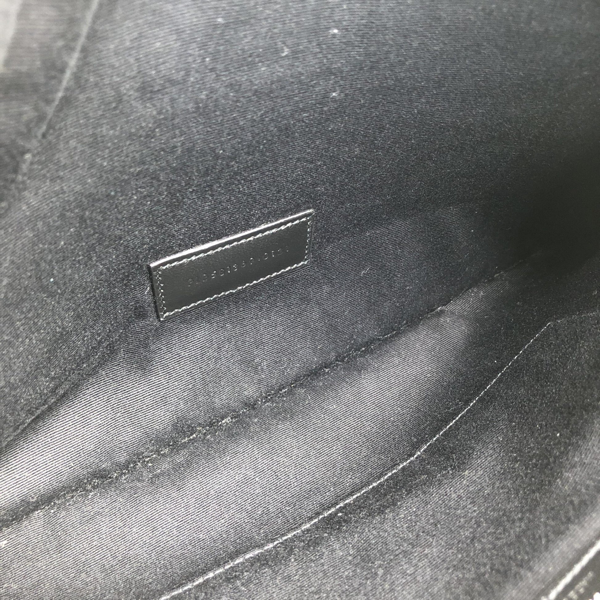 Saint Laurent Rive Gauche Preloved Zipped Pouch in Black – A Timeless Elegance