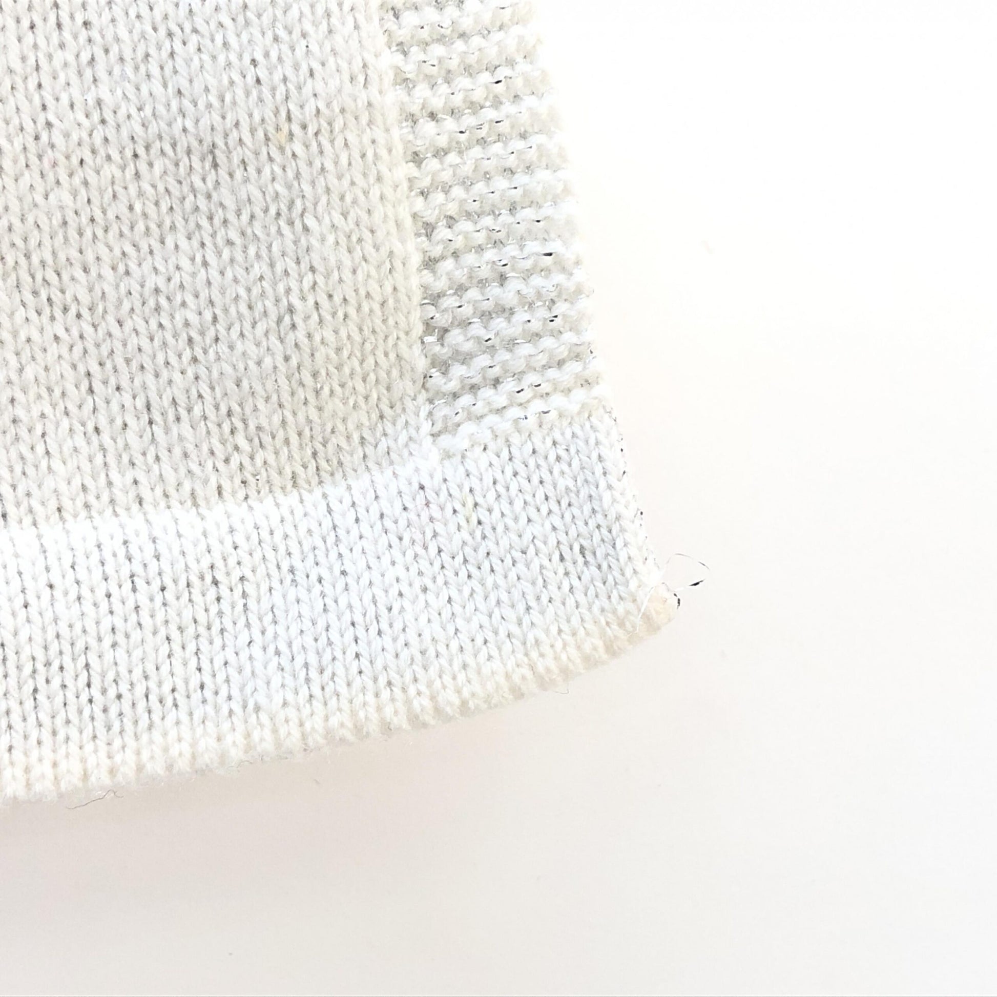 Chanel Preloved Wool Shawl/Scarf in Pristine White - Timeless Elegance