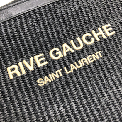 Saint Laurent Rive Gauche Preloved Zipped Pouch in Black – A Timeless Elegance