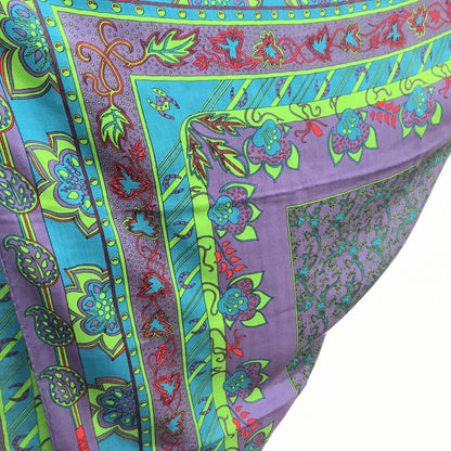 Hermès Silk Scarf in Purple - Preloved Elegance with Minor Wear