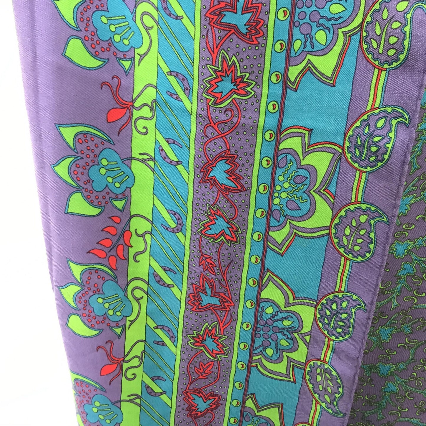 Hermès Silk Scarf in Purple - Preloved Elegance with Minor Wear