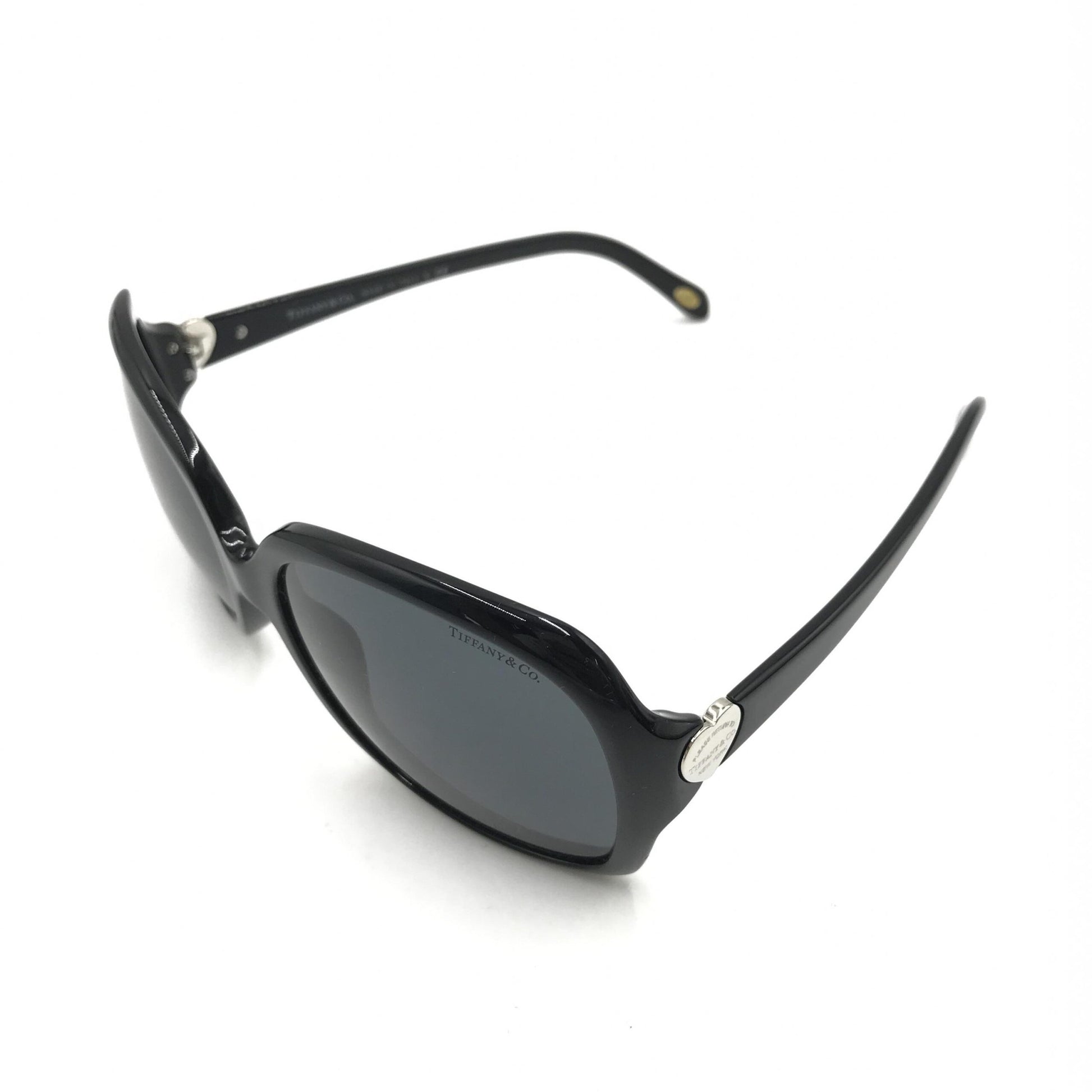 Tiffany & Co. Preloved Sunglasses - Timeless Elegance in Black Plastic with Case