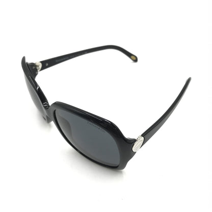 Tiffany & Co. Preloved Sunglasses - Timeless Elegance in Black Plastic with Case