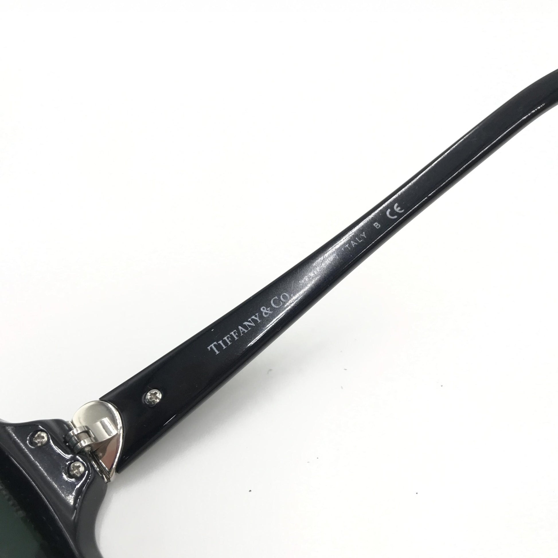 Tiffany & Co. Preloved Sunglasses - Timeless Elegance in Black Plastic with Case