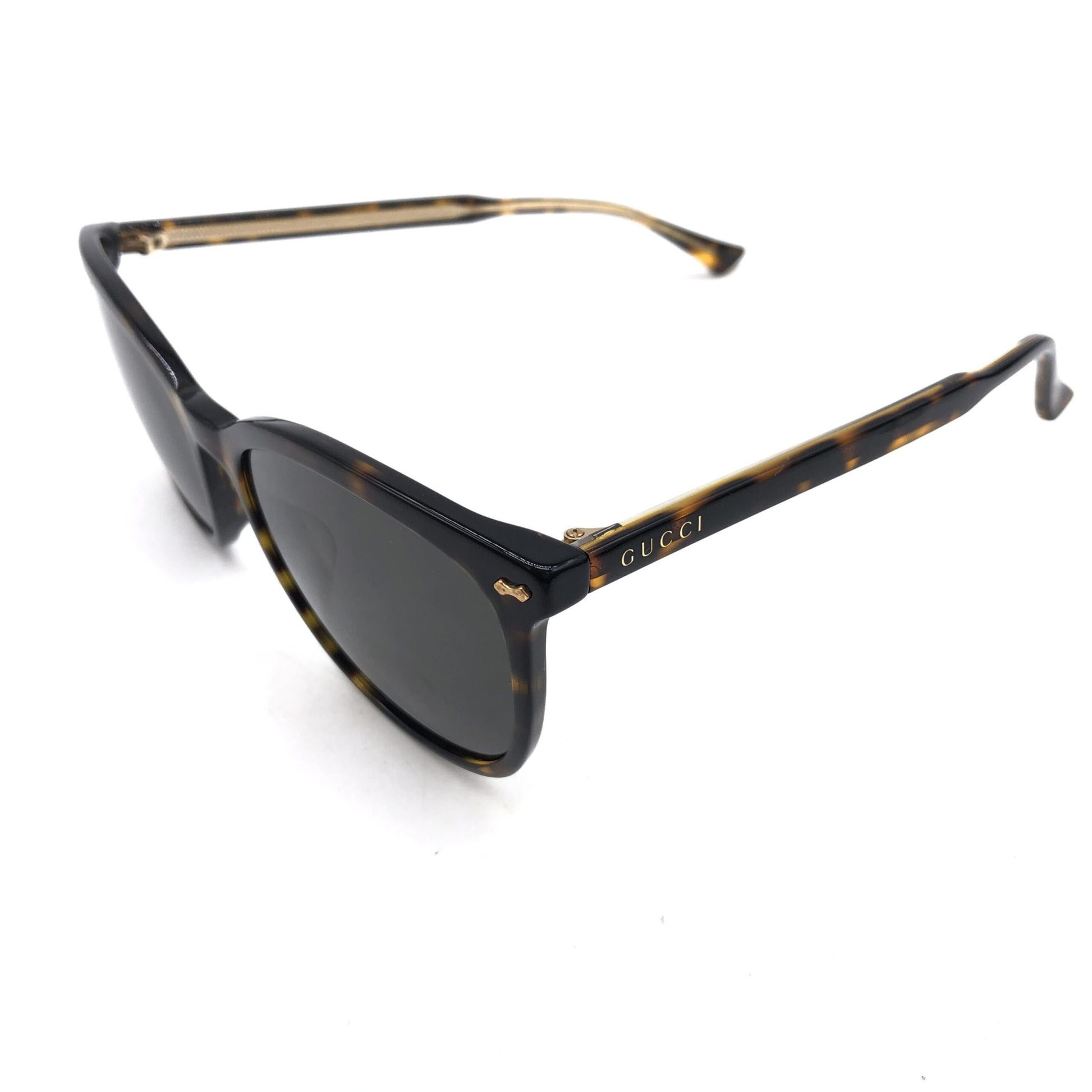 Gucci Preloved Tortoise Square Frame Sunglasses - Timeless Elegance with Minor Wear