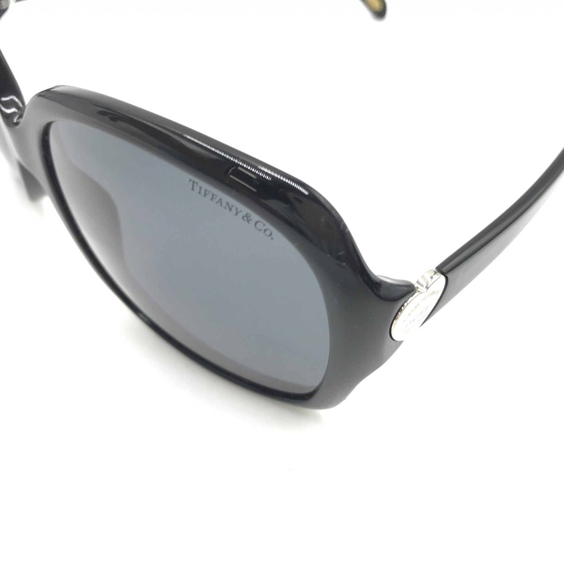 Tiffany & Co. Preloved Sunglasses - Timeless Elegance in Black Plastic with Case