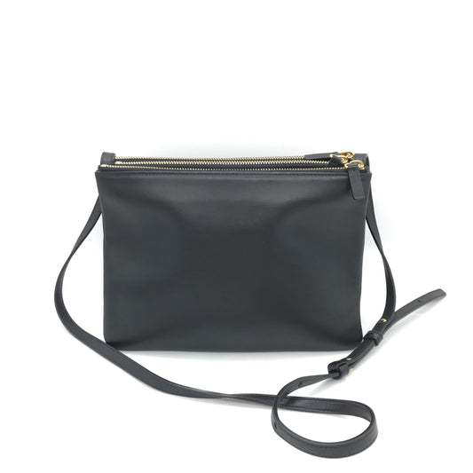 Celine Preloved Trio Black Leather Shoulder Bag – Timeless Elegance with Character