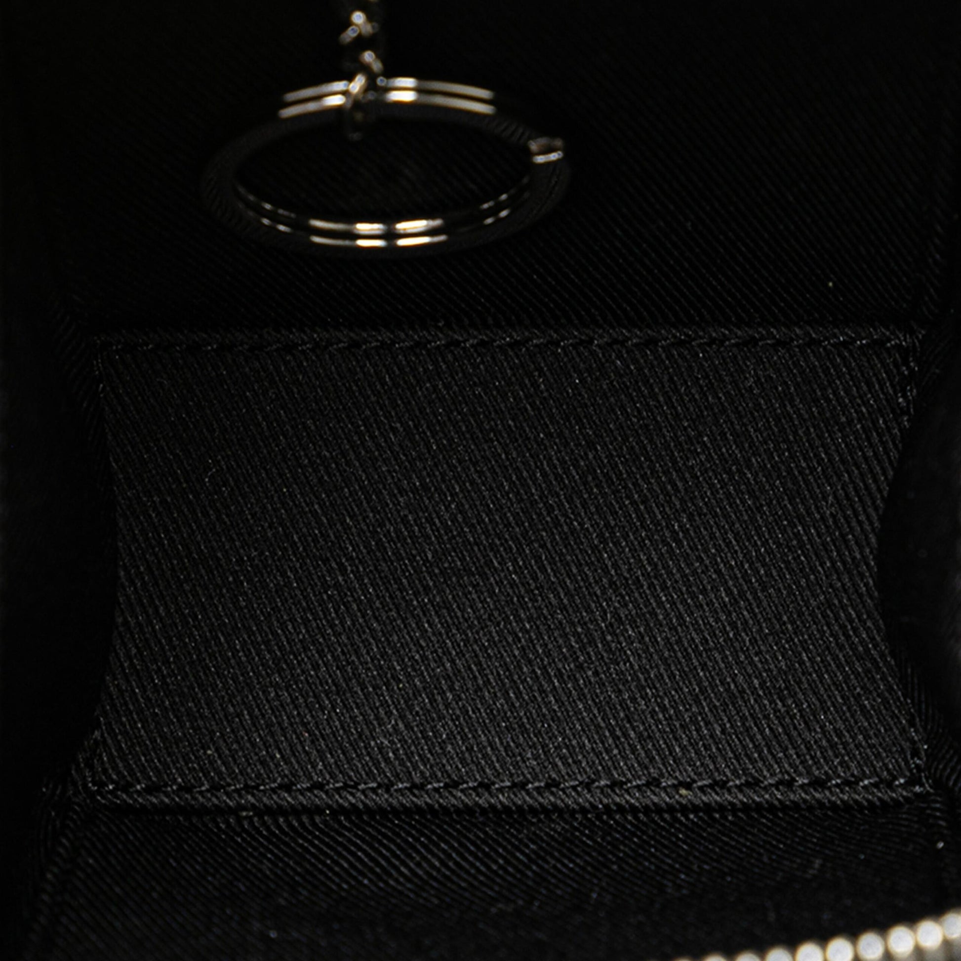 Louis Vuitton Preloved Trunk Motif Leather Key Charm with Box - Exquisite Silver Elegance