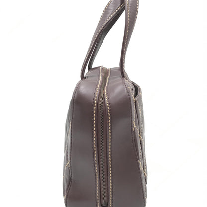 Chanel Preloved Wild Stitch Handbag Mini Boston Red - Vintage Elegance in Fair Condition