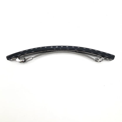 Chanel Preloved Baretta Hair Clip - Timeless Elegance in Black