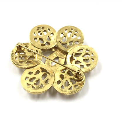 Chanel Preloved Costume Jewelry Vintage Brooch - Coco Medallion in Pristine Condition