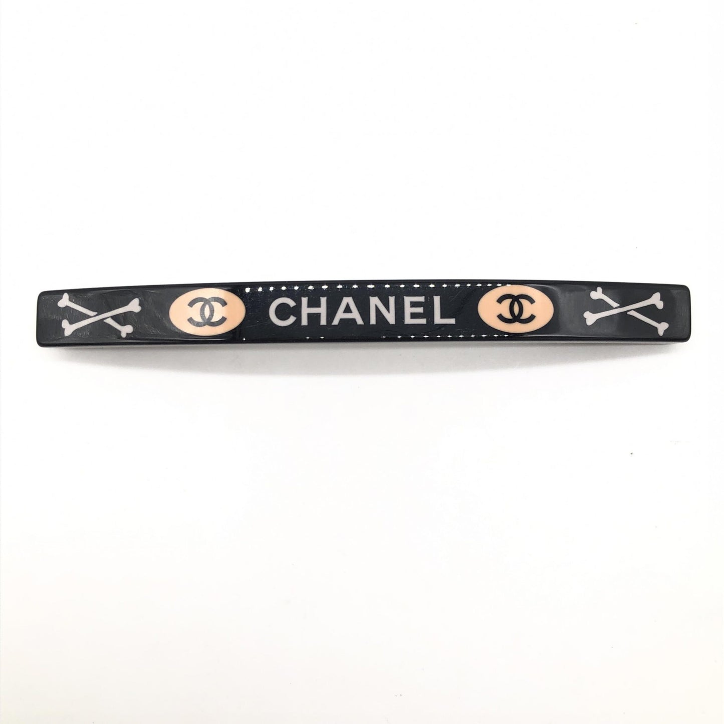 Chanel Preloved Baretta Hair Clip - Timeless Elegance in Black