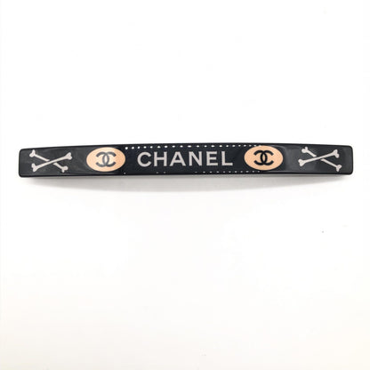 Chanel Preloved Baretta Hair Clip - Timeless Elegance in Black