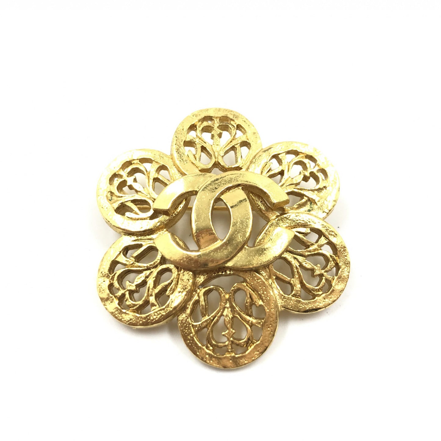 Chanel Preloved Costume Jewelry Vintage Brooch - Coco Medallion in Pristine Condition