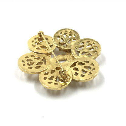 Chanel Preloved Costume Jewelry Vintage Brooch - Coco Medallion in Pristine Condition
