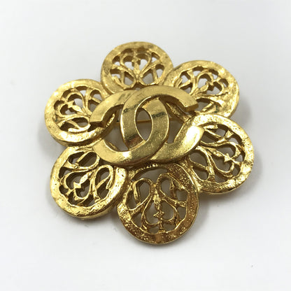 Chanel Preloved Costume Jewelry Vintage Brooch - Coco Medallion in Pristine Condition
