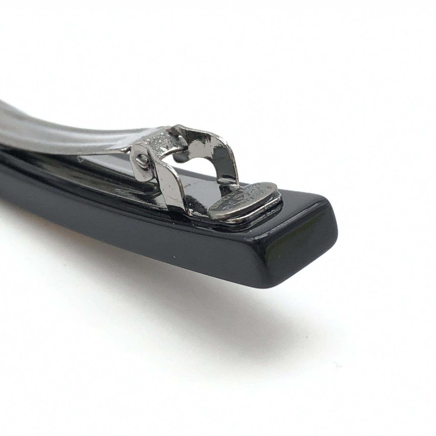 Chanel Preloved Baretta Hair Clip - Timeless Elegance in Black