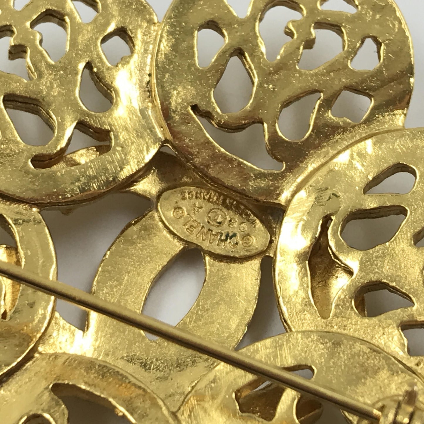 Chanel Preloved Costume Jewelry Vintage Brooch - Coco Medallion in Pristine Condition