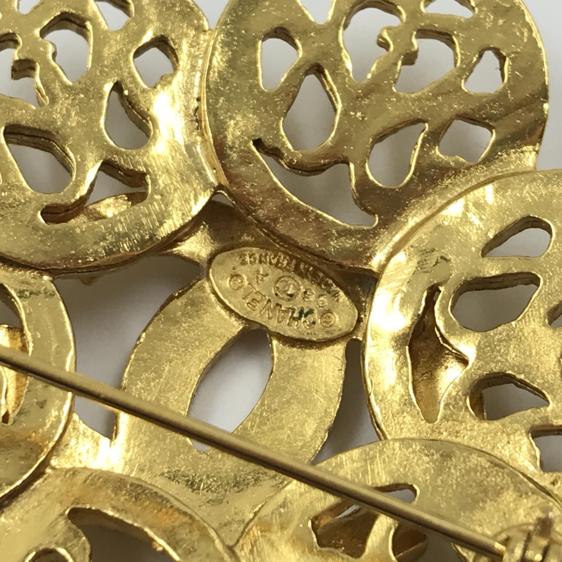 Chanel Preloved Costume Jewelry Vintage Brooch - Coco Medallion in Pristine Condition